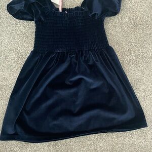 Vineyard Vines Smocked Knit Velvet Dress